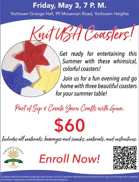 Yorktown Grange: Knit USA Coasters!