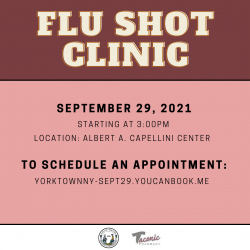 Flu Shot Clinic Sept 29