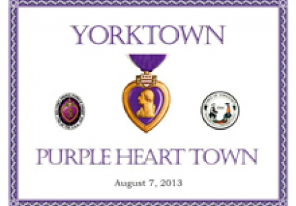 Yorktown is a Purple Heart Town