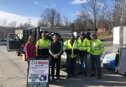 Yorktown’s First Recycling Event of the Year was a Success
