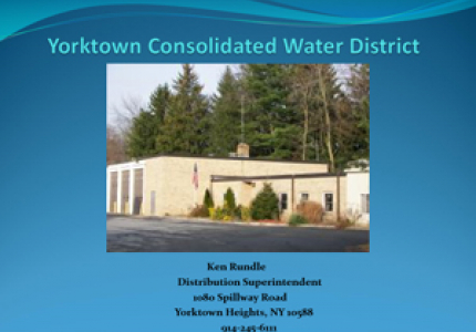 Yorktown Consolidated Water District Town Board Presentation