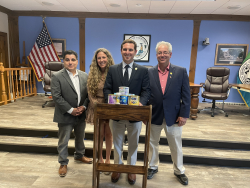 Left to right—Yorktown Town Board members Sergio Esposito, Luciana Haughwout, Supervisor Matt Slater and Ed Lachterman