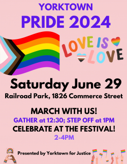 2024 Yorktown Pride event flyer