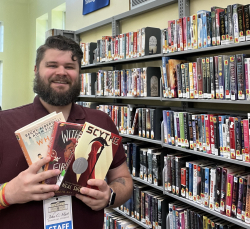 Colin Russell, new young adult librarian at the John C. Hart Memorial Library