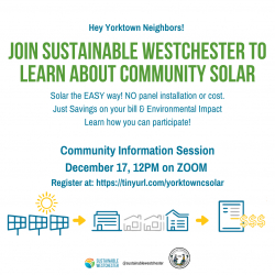 Yorktown Solar Seminar Scheduled for December 17th