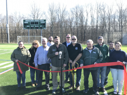 Yorktown inaugurates new turf at Woodlands Legacy Fields