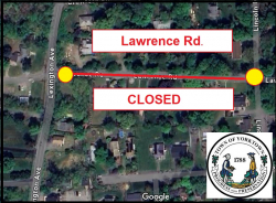 Lawrence Rd Closed
